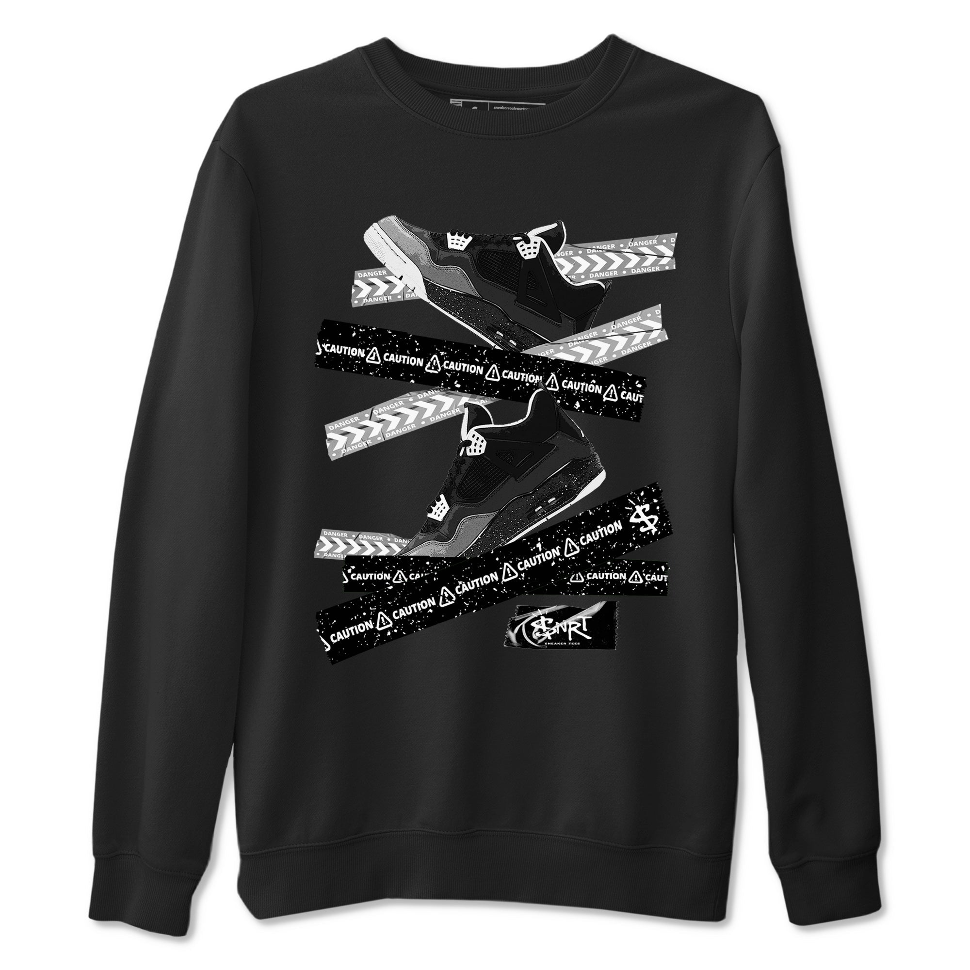 Caution Tape snkmatch Tees - Air Jordan 4 Fear