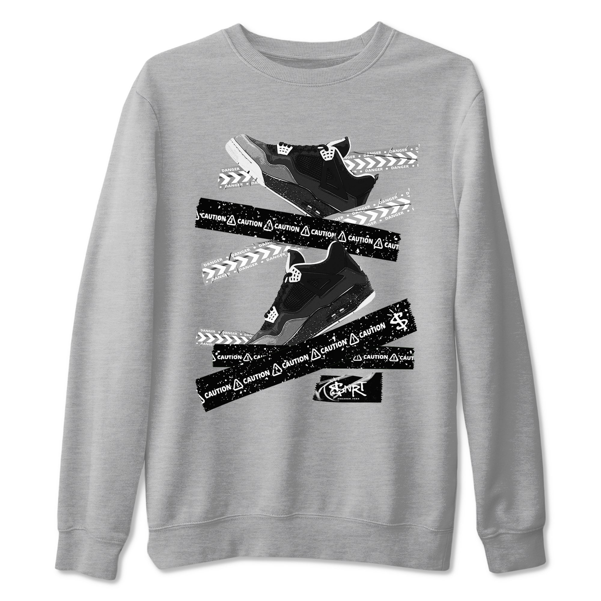 Caution Tape snkmatch Tees - Air Jordan 4 Fear