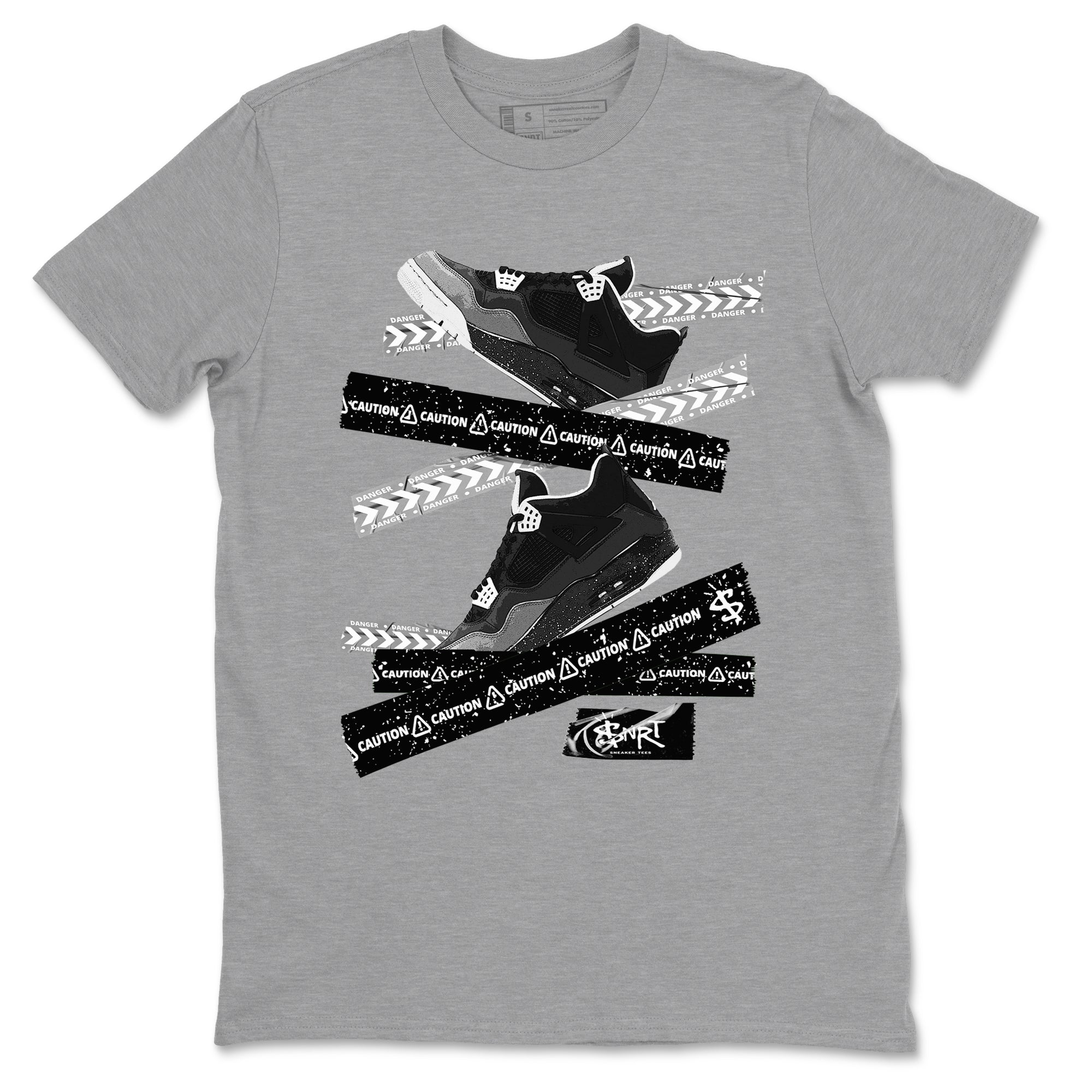 Caution Tape snkmatch Tees - Air Jordan 4 Fear