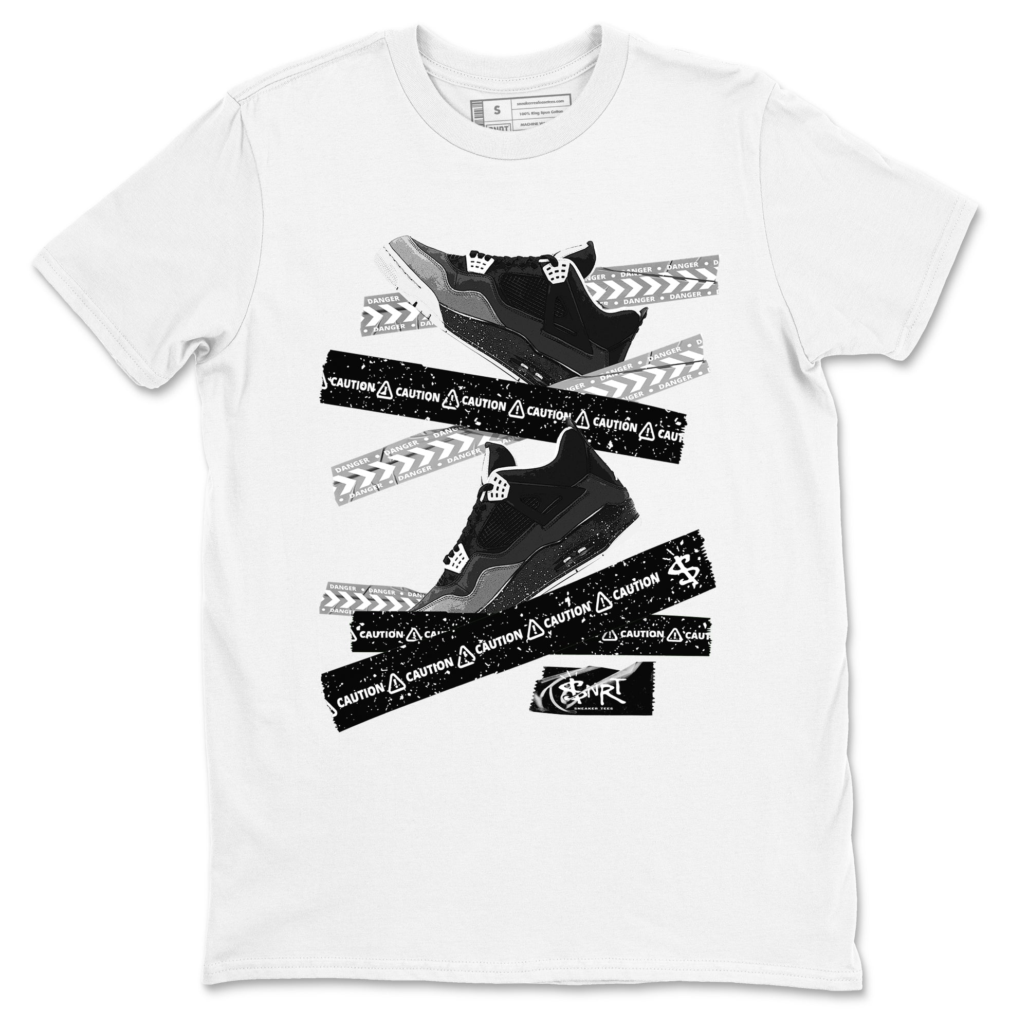Caution Tape snkmatch Tees - Air Jordan 4 Fear