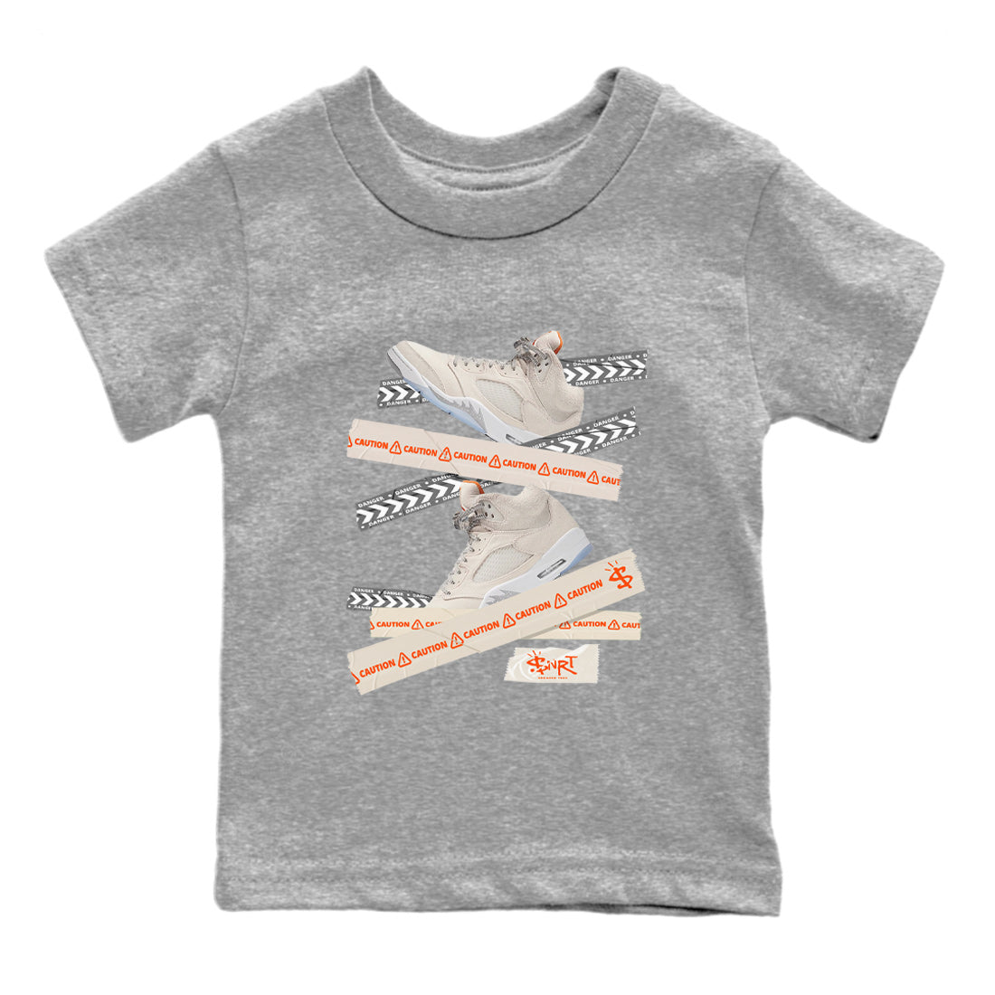 Caution Tape Kids Tops - Air Jordan 5 Craft