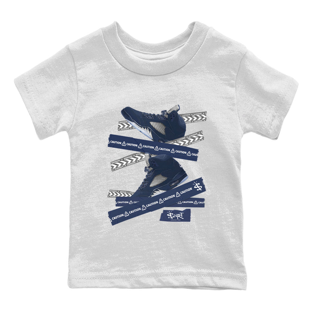 Caution Tape Kids Tops - Air Jordan 5 Georgetown
