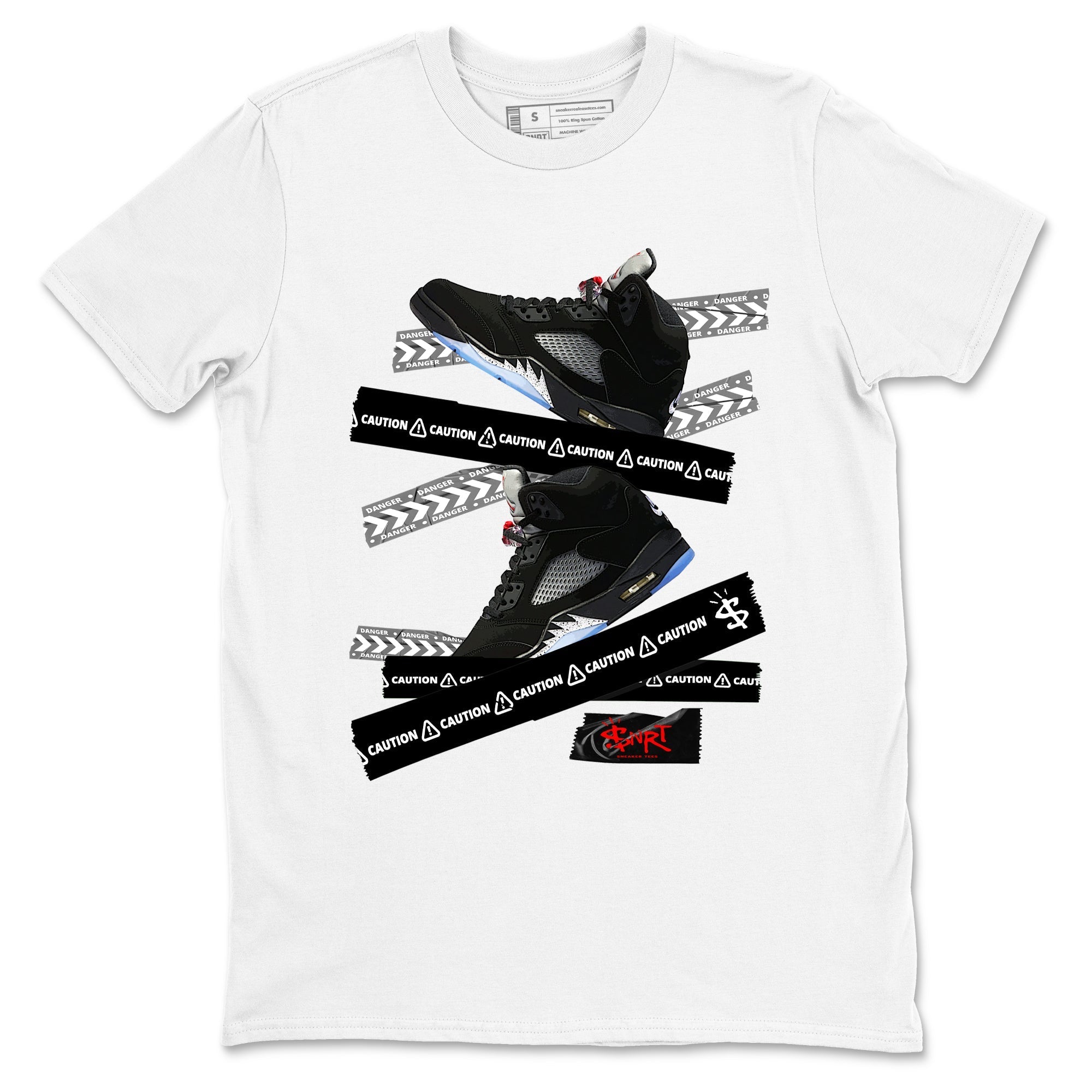 Caution Tape snkmatch Tees - Air Jordan 5 Reimagined