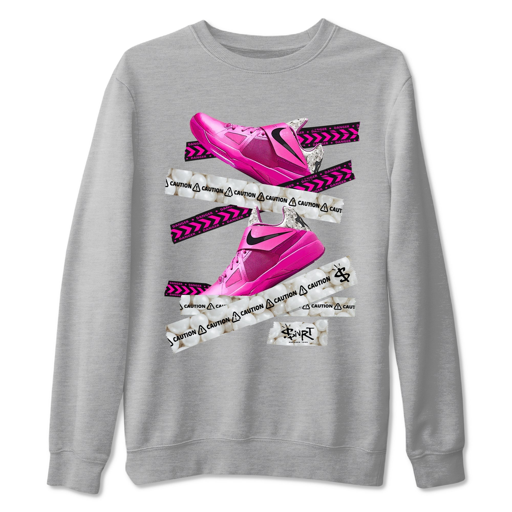 Caution Tape snkmatch Tees - Nike KD 4 Aunt Pearl