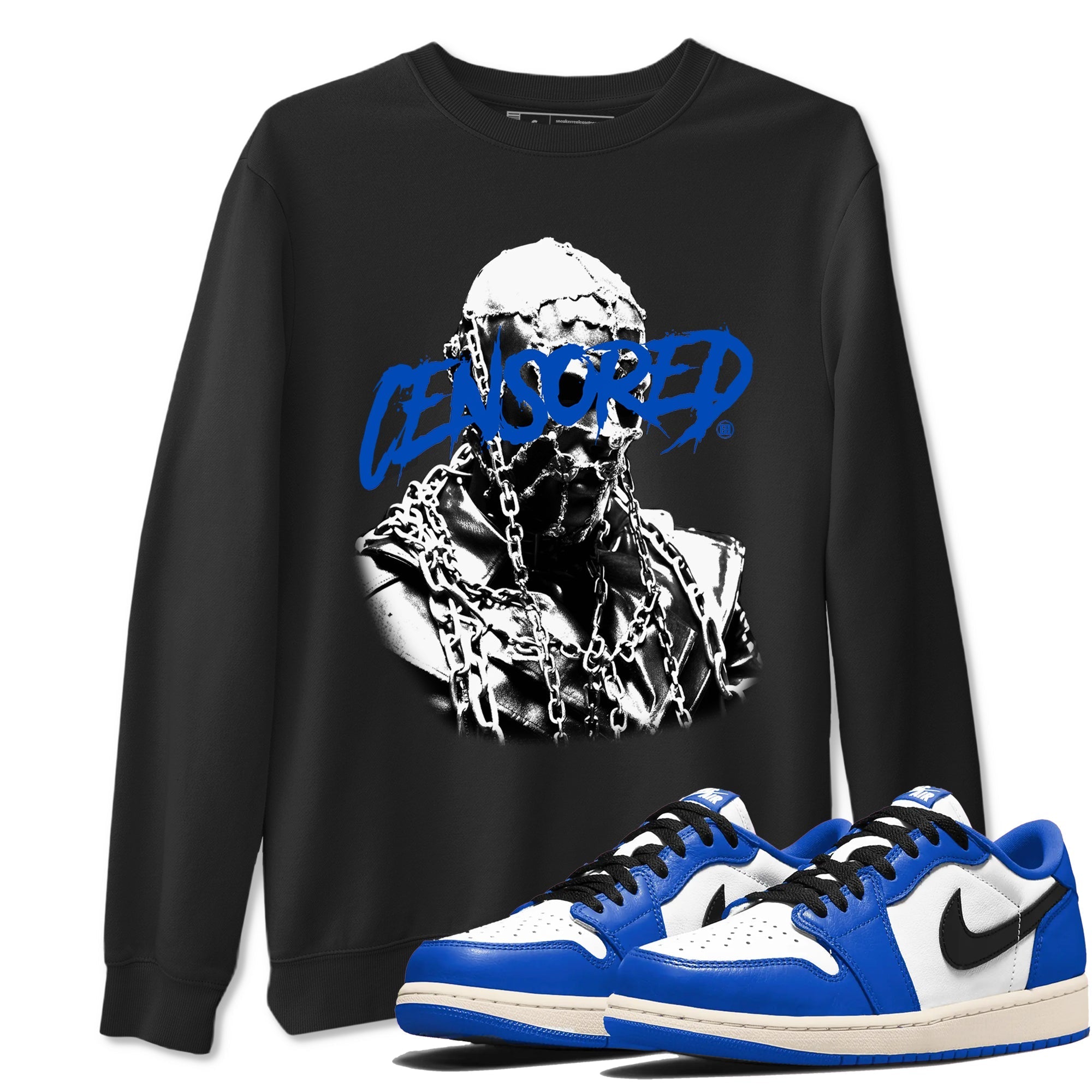 Censored Graphic snkmatch Tees - Air Jordan 1 Game Royal