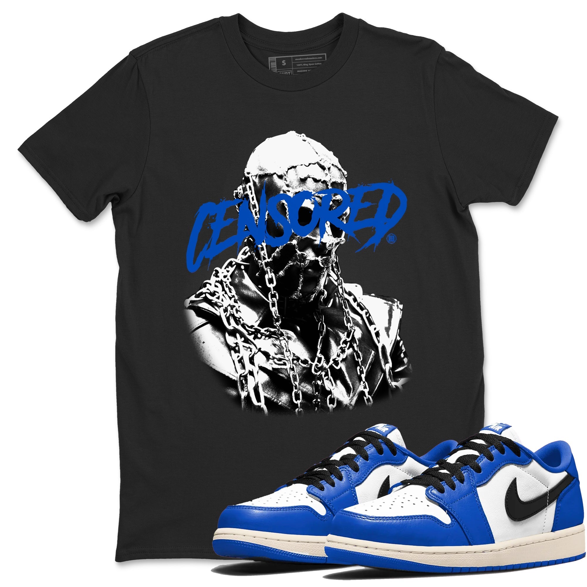 Censored Graphic snkmatch Tees - Air Jordan 1 Game Royal