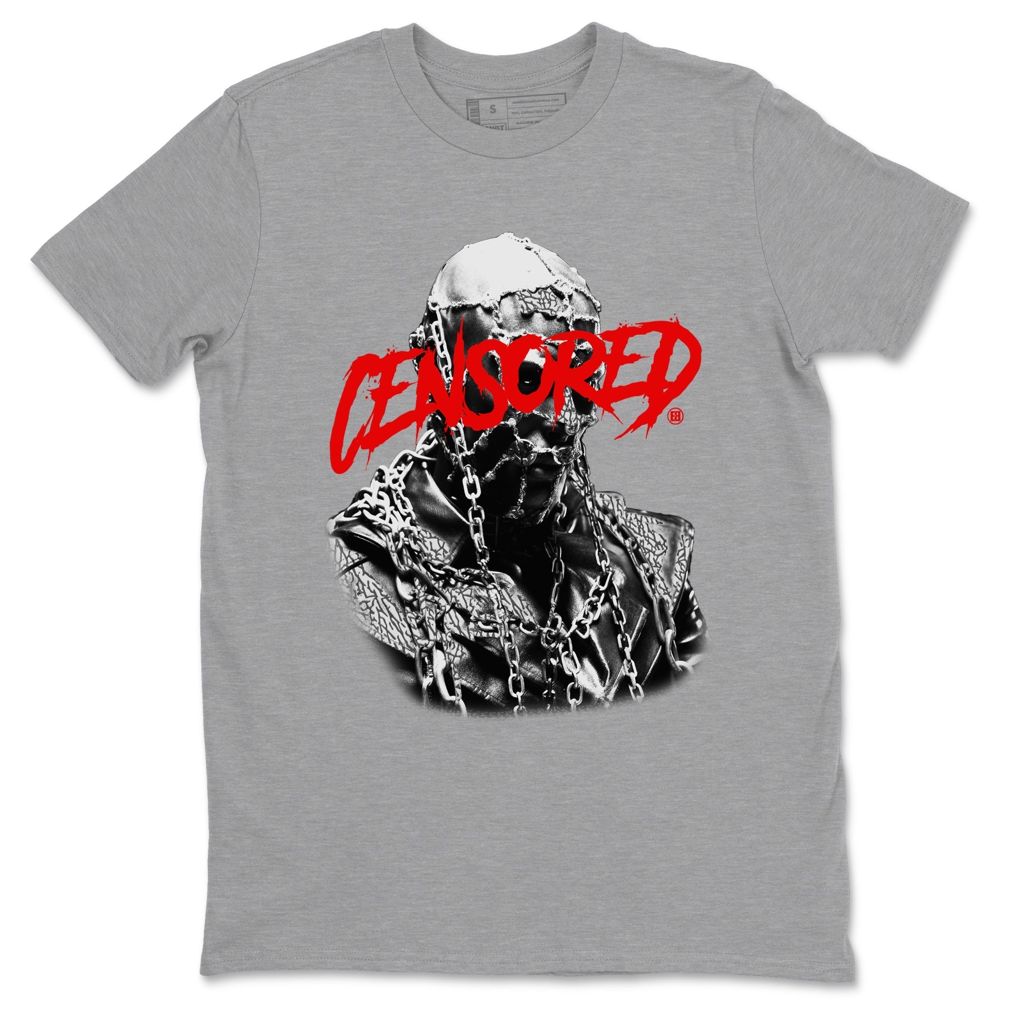 Censored Graphic snkmatch Tees - Air Jordan 3 Black Cement