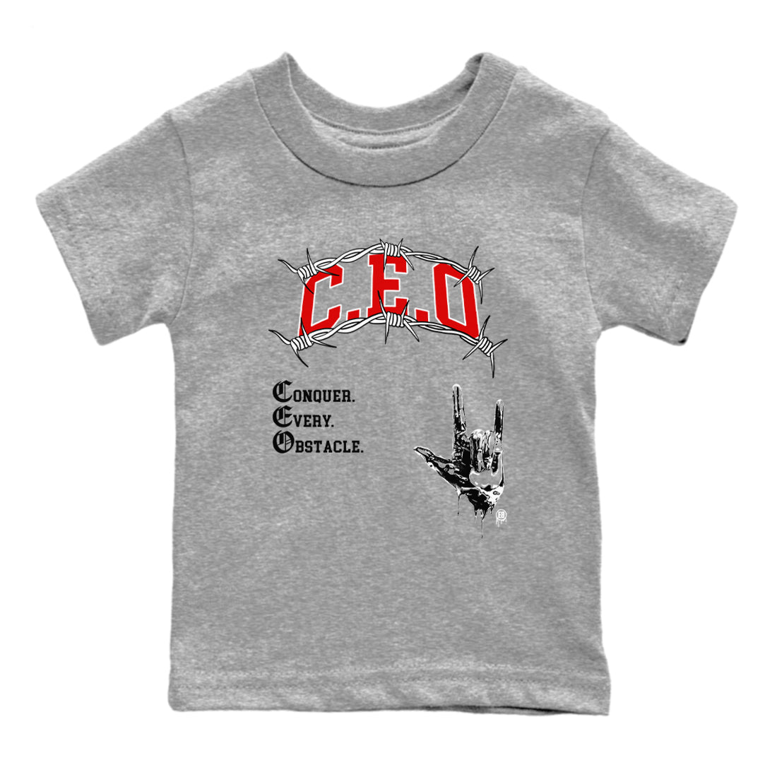 CEO snkmatch Tees Kids - Air Jordan 1 Black Toe Reimagined