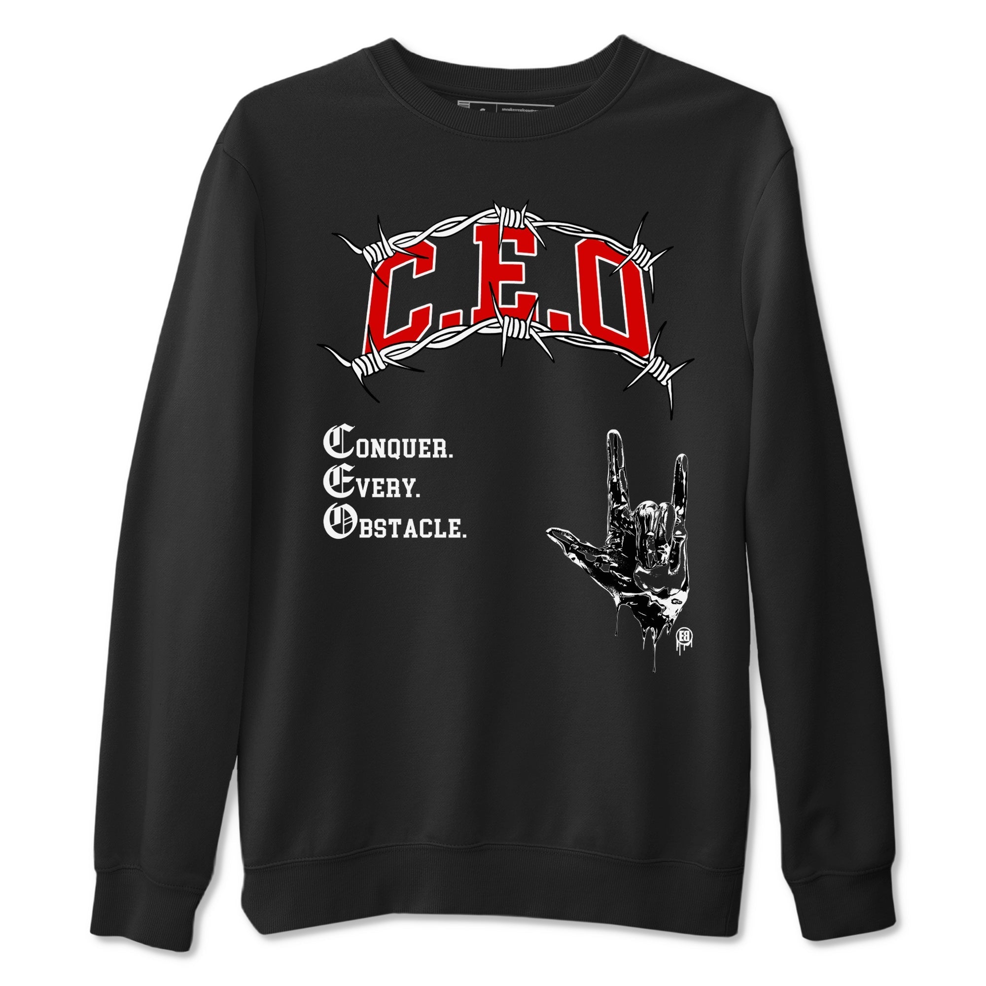 CEO snkmatch Tees - Air Jordan 1 Black Toe Reimagined