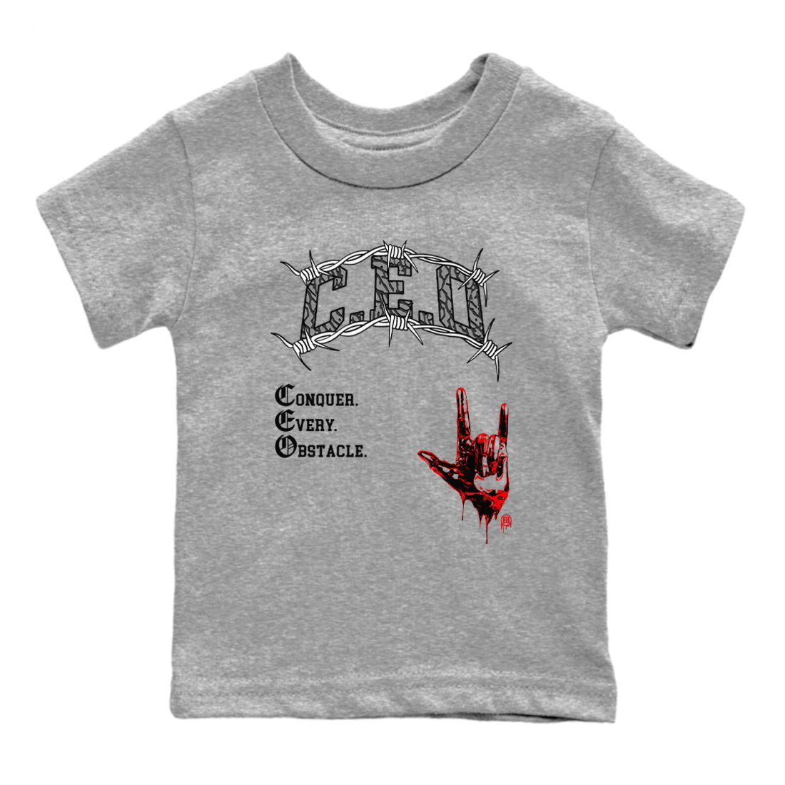 CEO snkmatch Tees Kids - Air Jordan 3 Black Cement