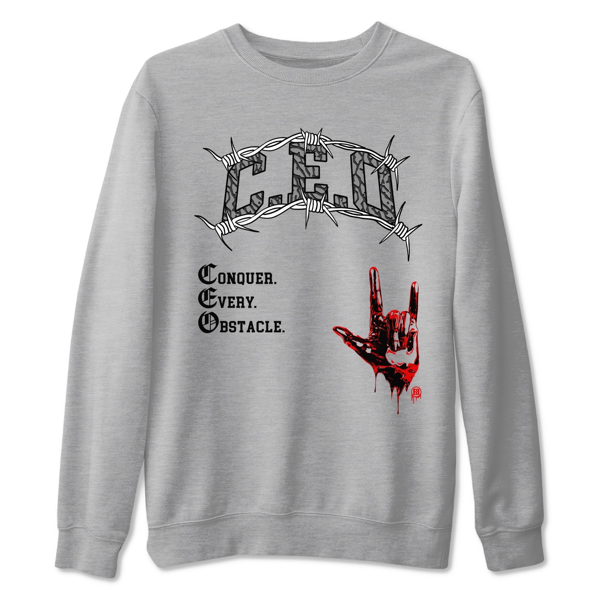 CEO snkmatch Tees - Air Jordan 3 Black Cement