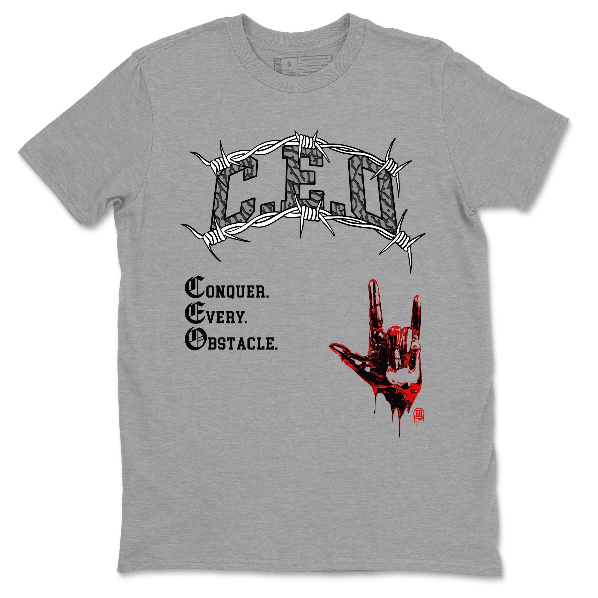 CEO snkmatch Tees - Air Jordan 3 Black Cement