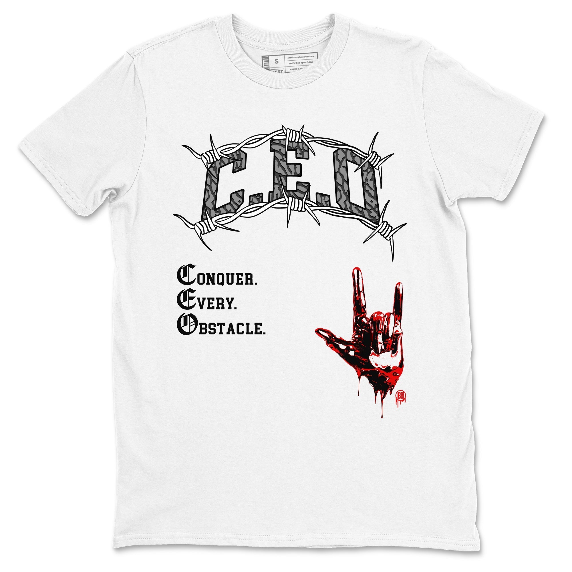 CEO snkmatch Tees - Air Jordan 3 Black Cement