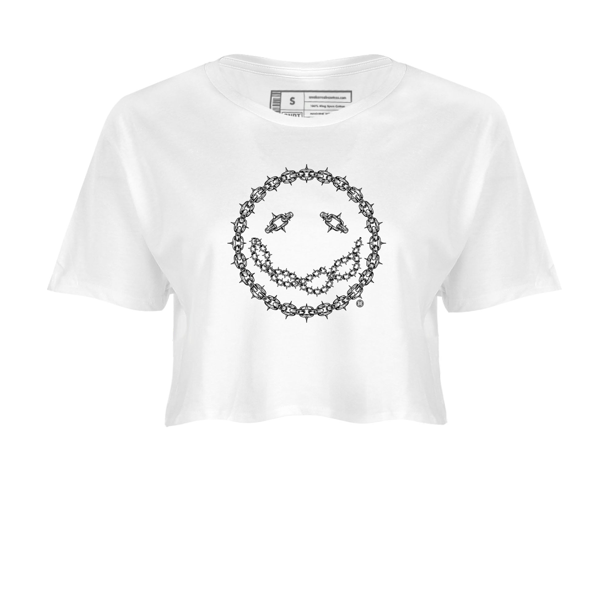 Chain Smile snkmatch Women's Top - Air Jordan 1 Black White
