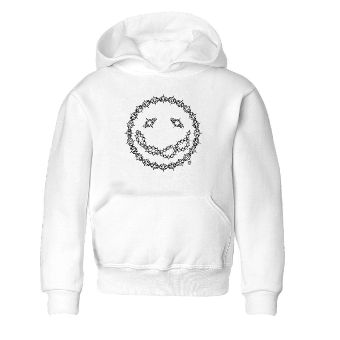 Chain Smile snkmatch Tees Kids - Air Jordan 1 Black White