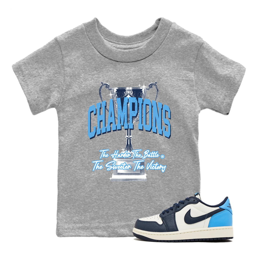 Champions Trophy snkmatch Tees Kids - Air Jordan 1 Obsidian