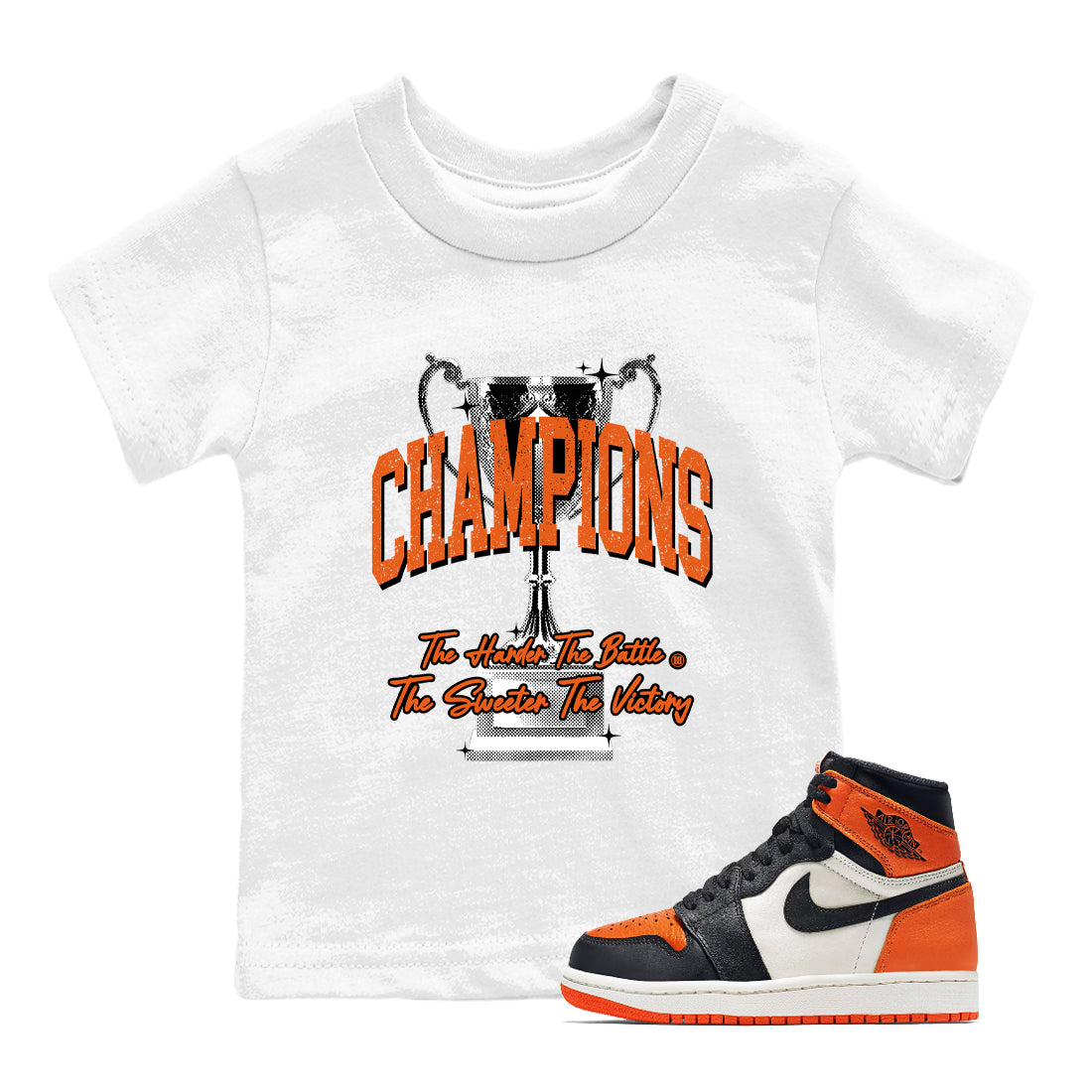 Champions Trophy snkmatch Tees Kids - Air Jordan 1 Shattered Backboard