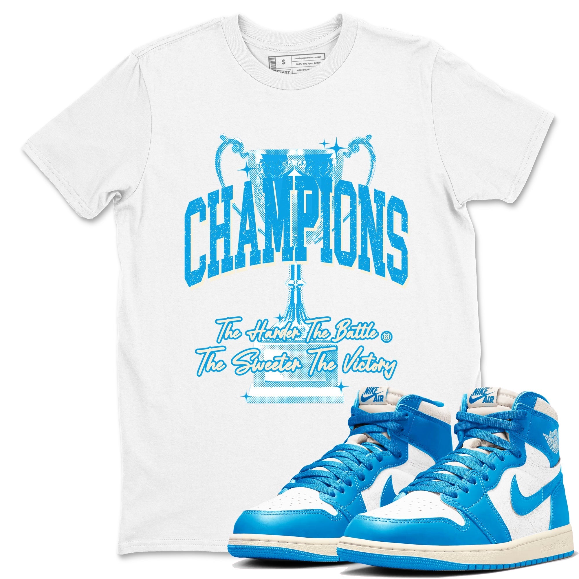 Champions Trophy snkmatch Tees - Air Jordan 1 UNC Reimagined