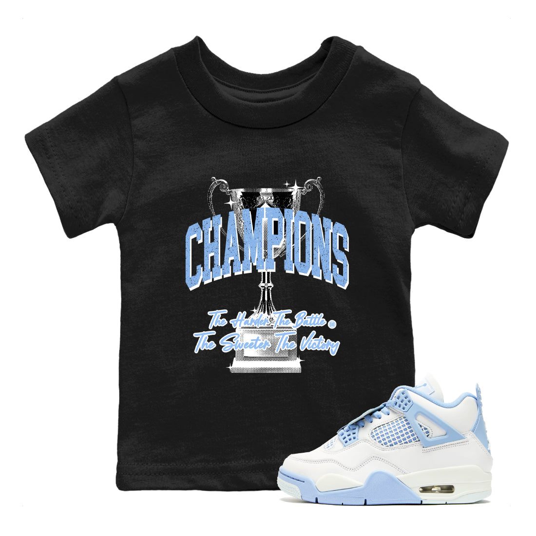 Champions Trophy snkmatch Tees Kids - Air Jordan 4 Forget Me Not