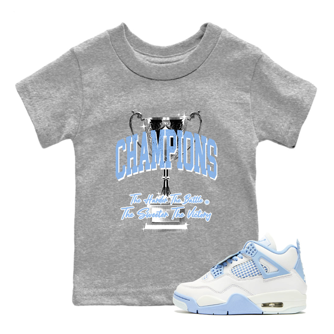 Champions Trophy snkmatch Tees Kids - Air Jordan 4 Forget Me Not