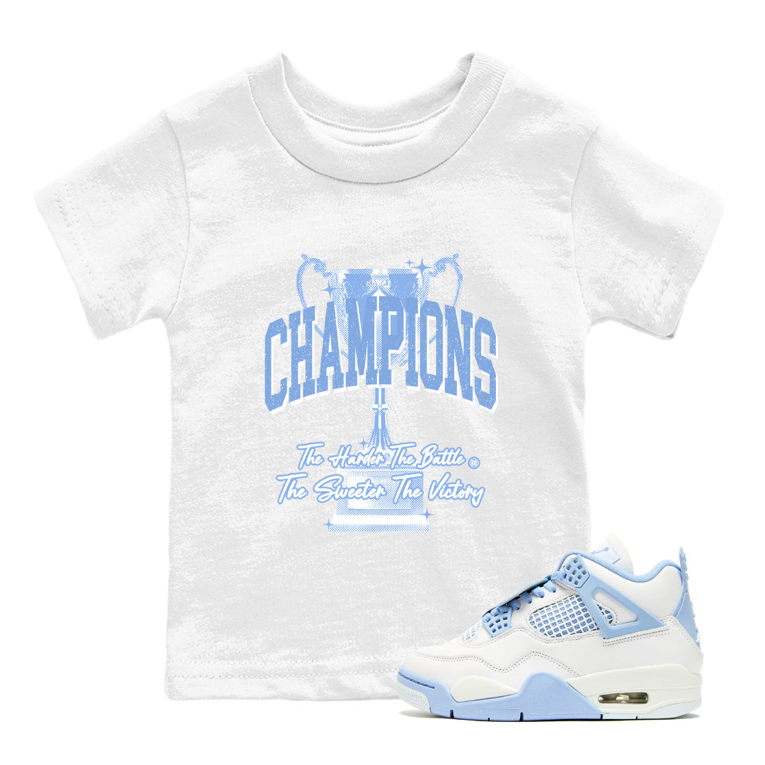 Champions Trophy snkmatch Tees Kids - Air Jordan 4 Forget Me Not