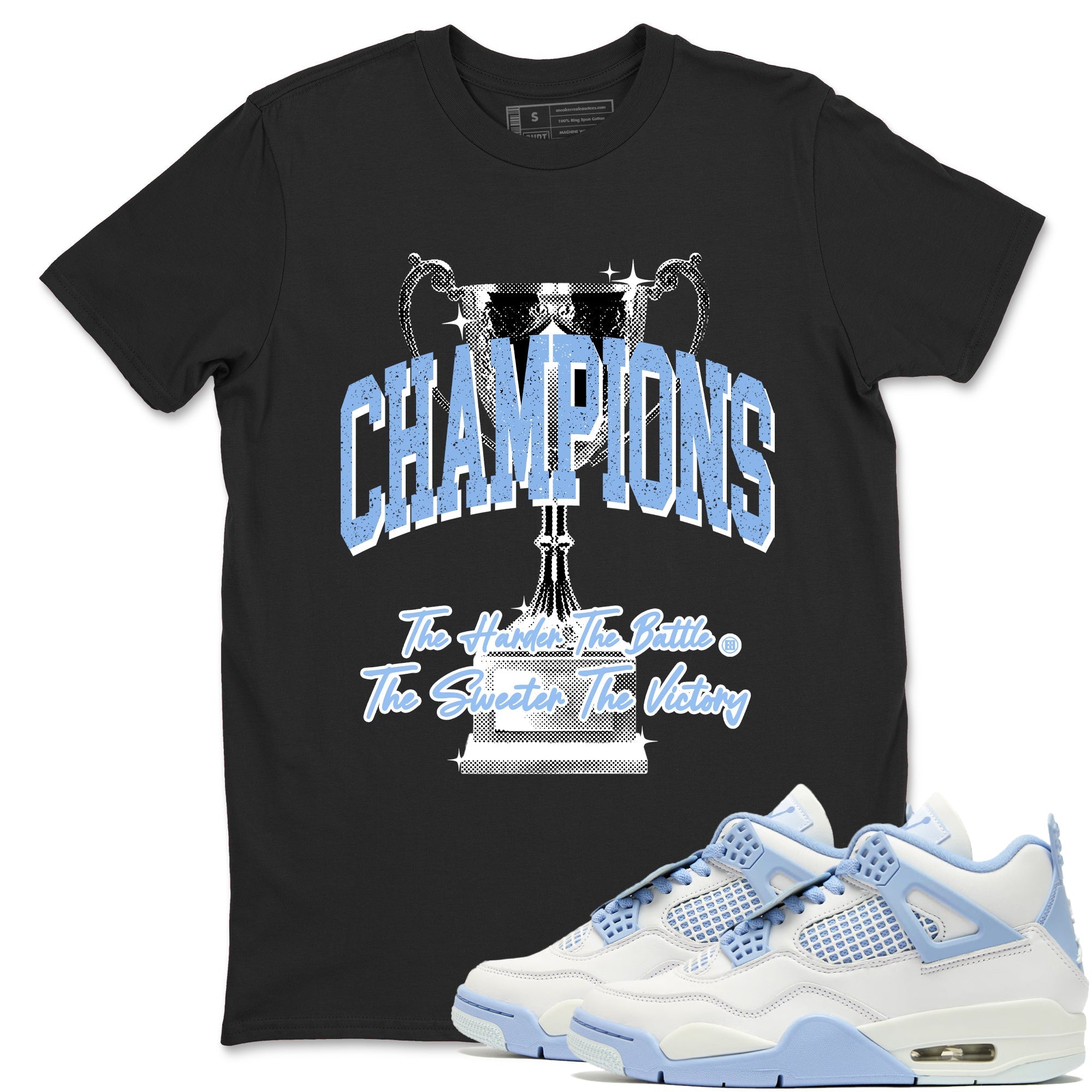 Champions Trophy snkmatch Tees - Air Jordan 4 Forget Me Not