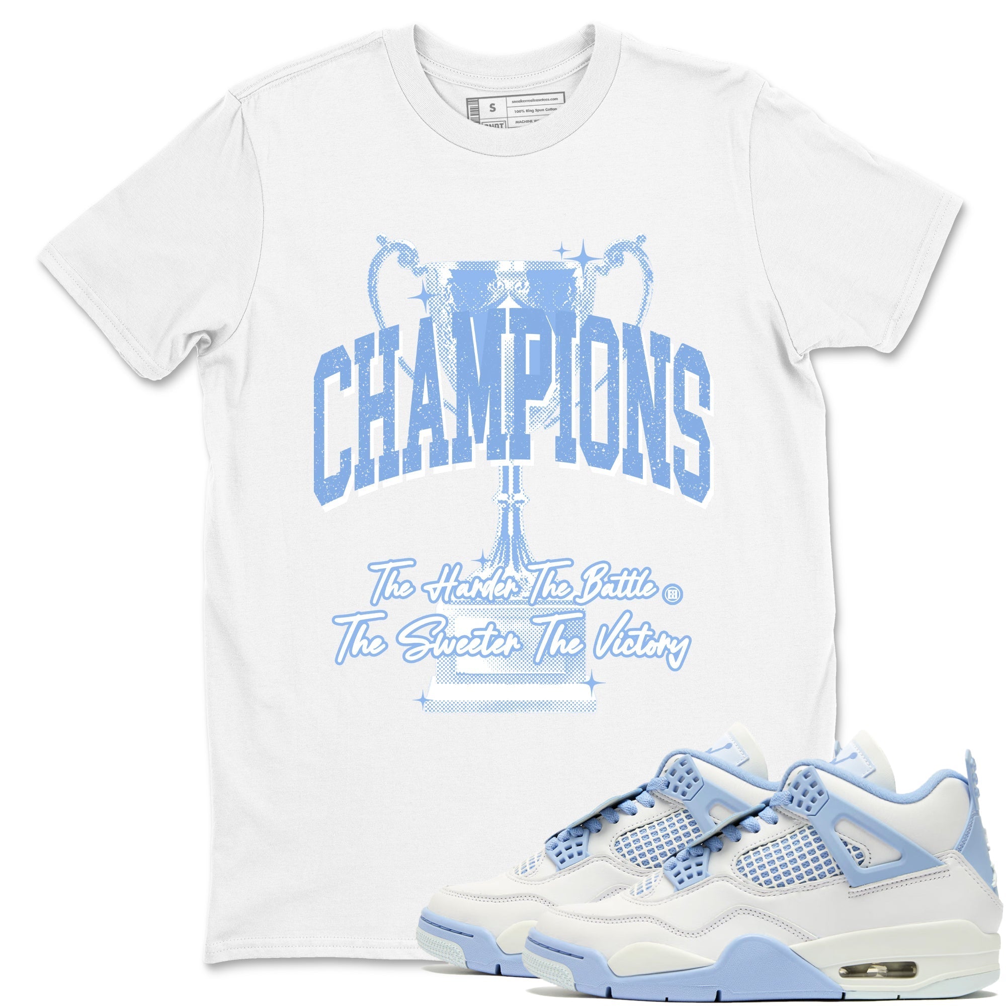 Champions Trophy snkmatch Tees - Air Jordan 4 Forget Me Not