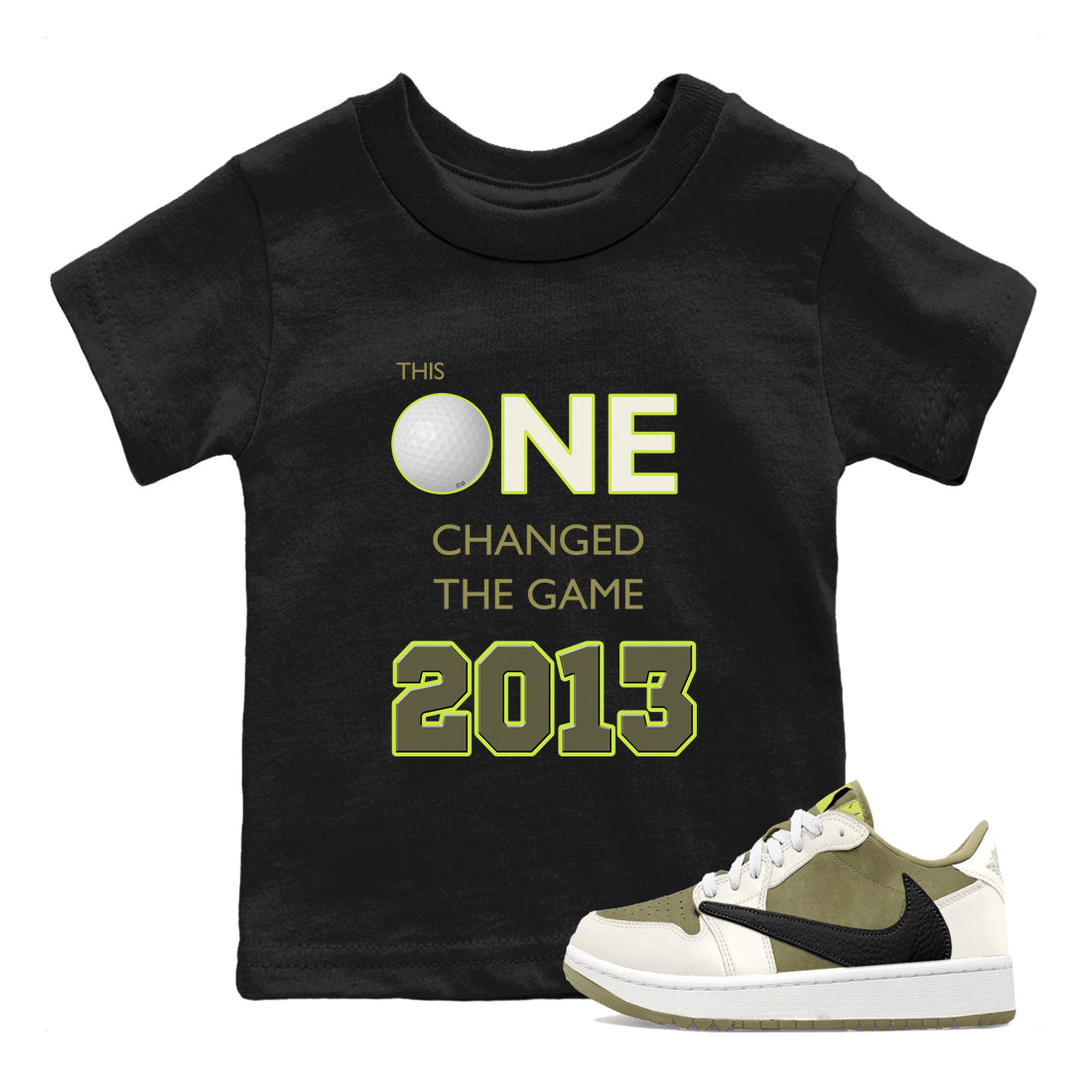 Changed The Game snkmatch Tee Kids - Air Jordan 1 Travis Scott Golf