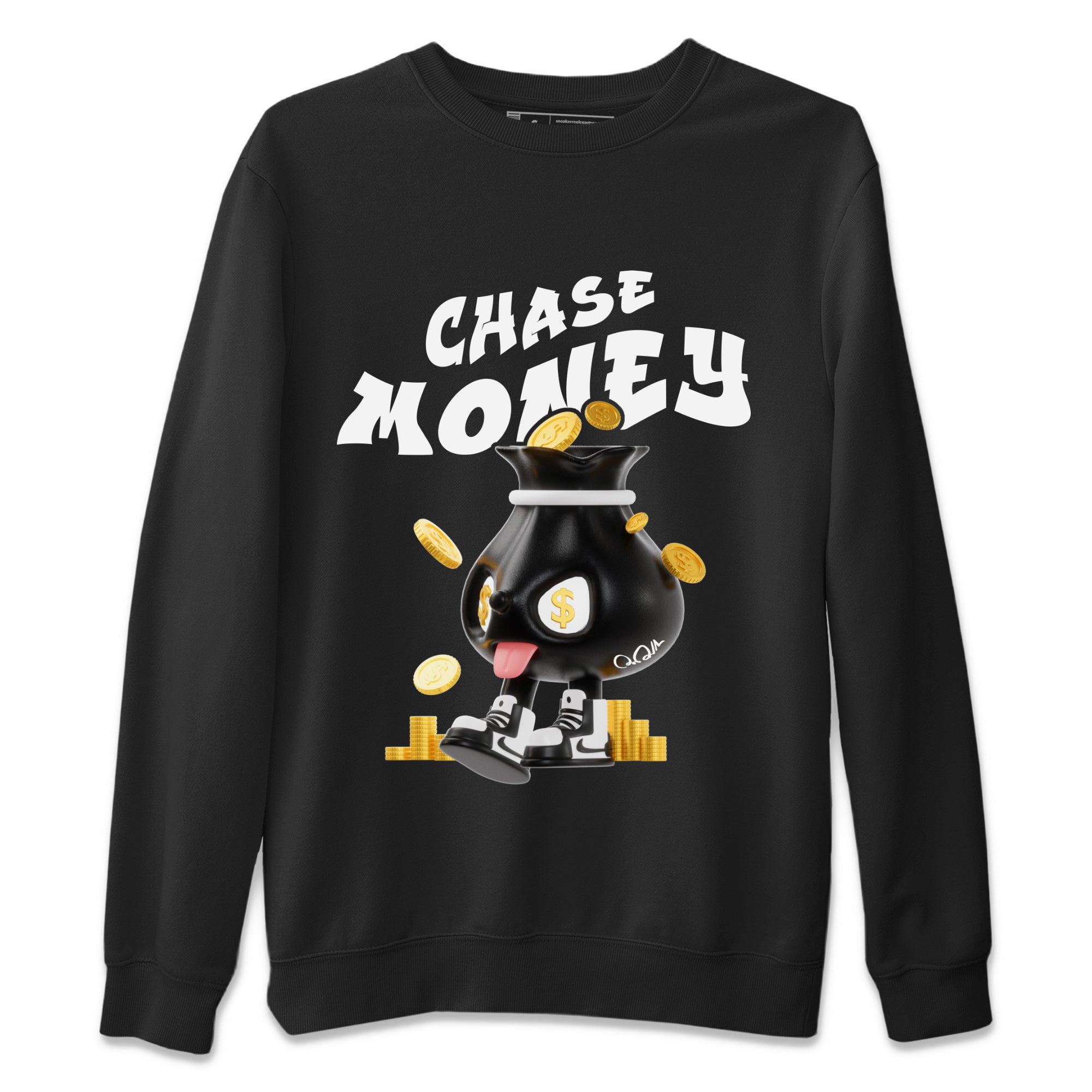Chase Money snkmatch Tee - Air Jordan 1 Black White