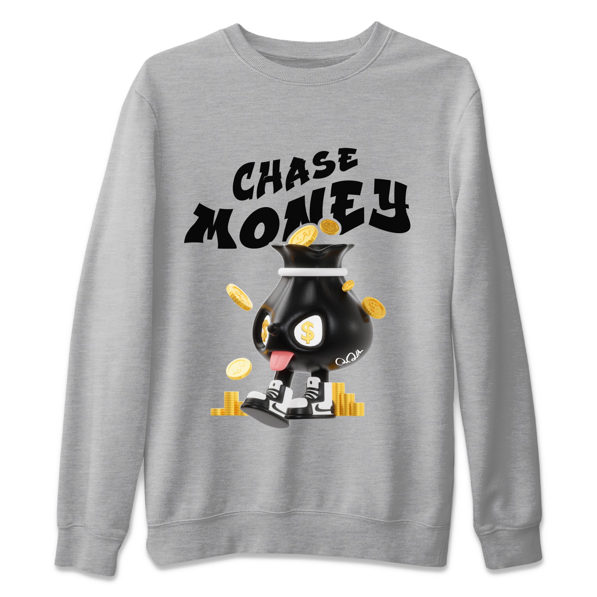 Chase Money snkmatch Tee - Air Jordan 1 Black White