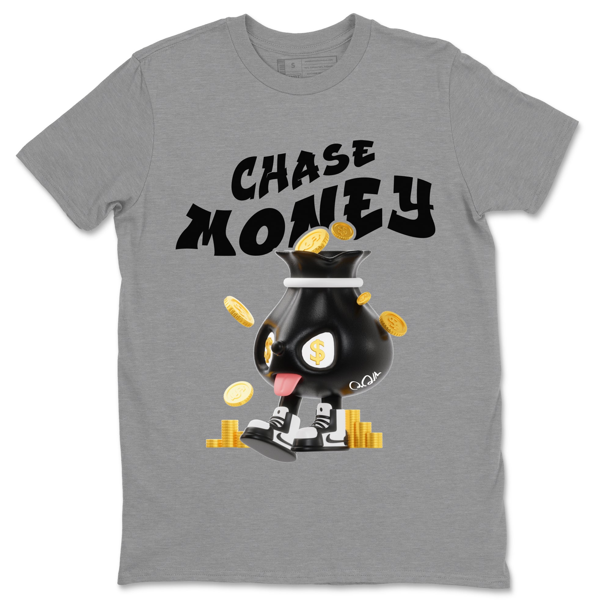 Chase Money snkmatch Tee - Air Jordan 1 Black White