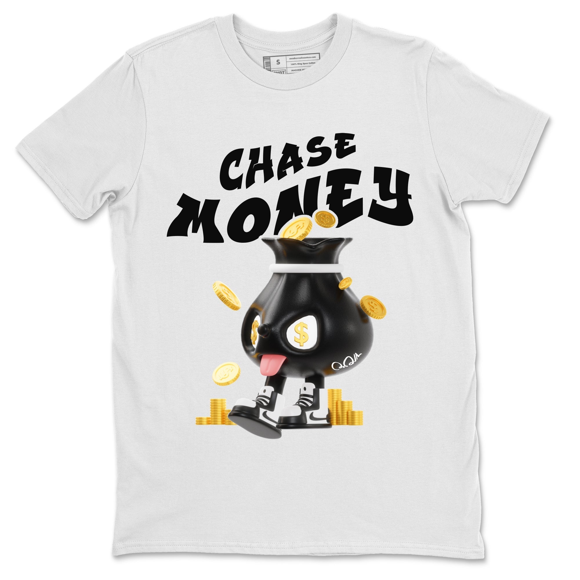 Chase Money snkmatch Tee - Air Jordan 1 Black White