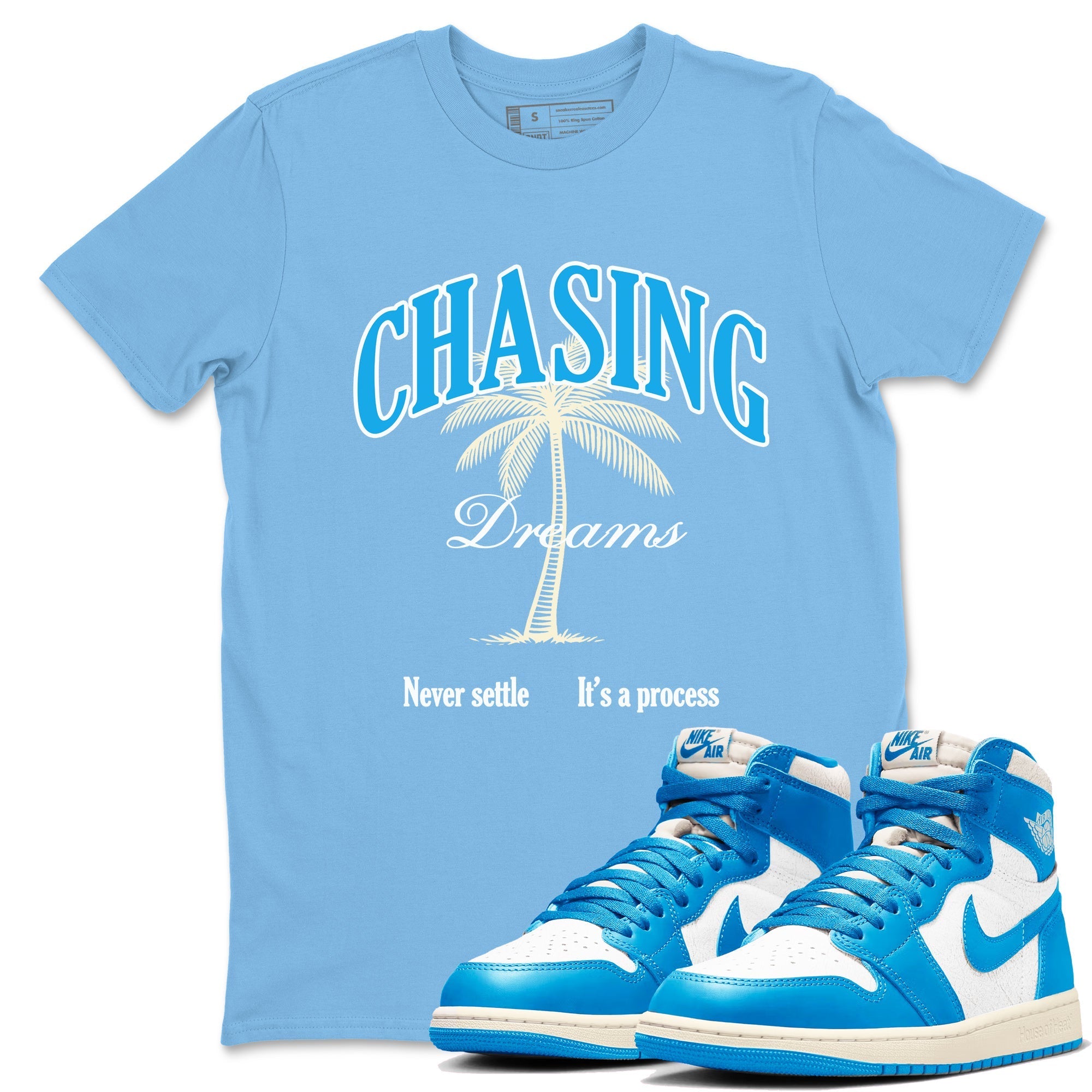 Chasing Dreams snkmatch Tees - Air Jordan 1 UNC Reimagined