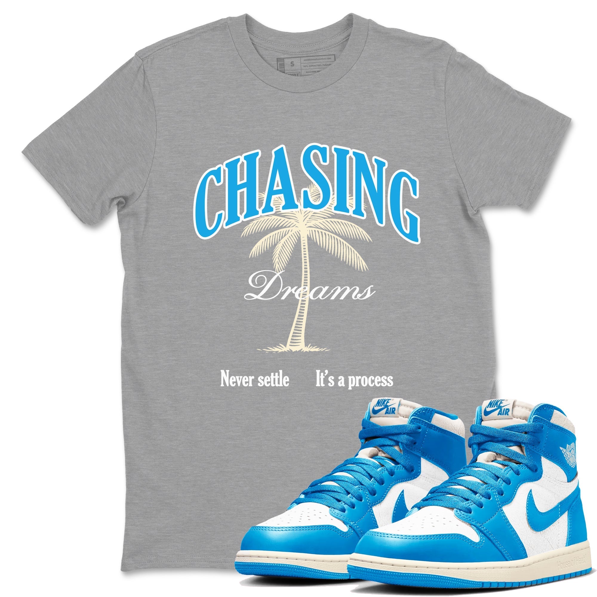 Chasing Dreams snkmatch Tees - Air Jordan 1 UNC Reimagined