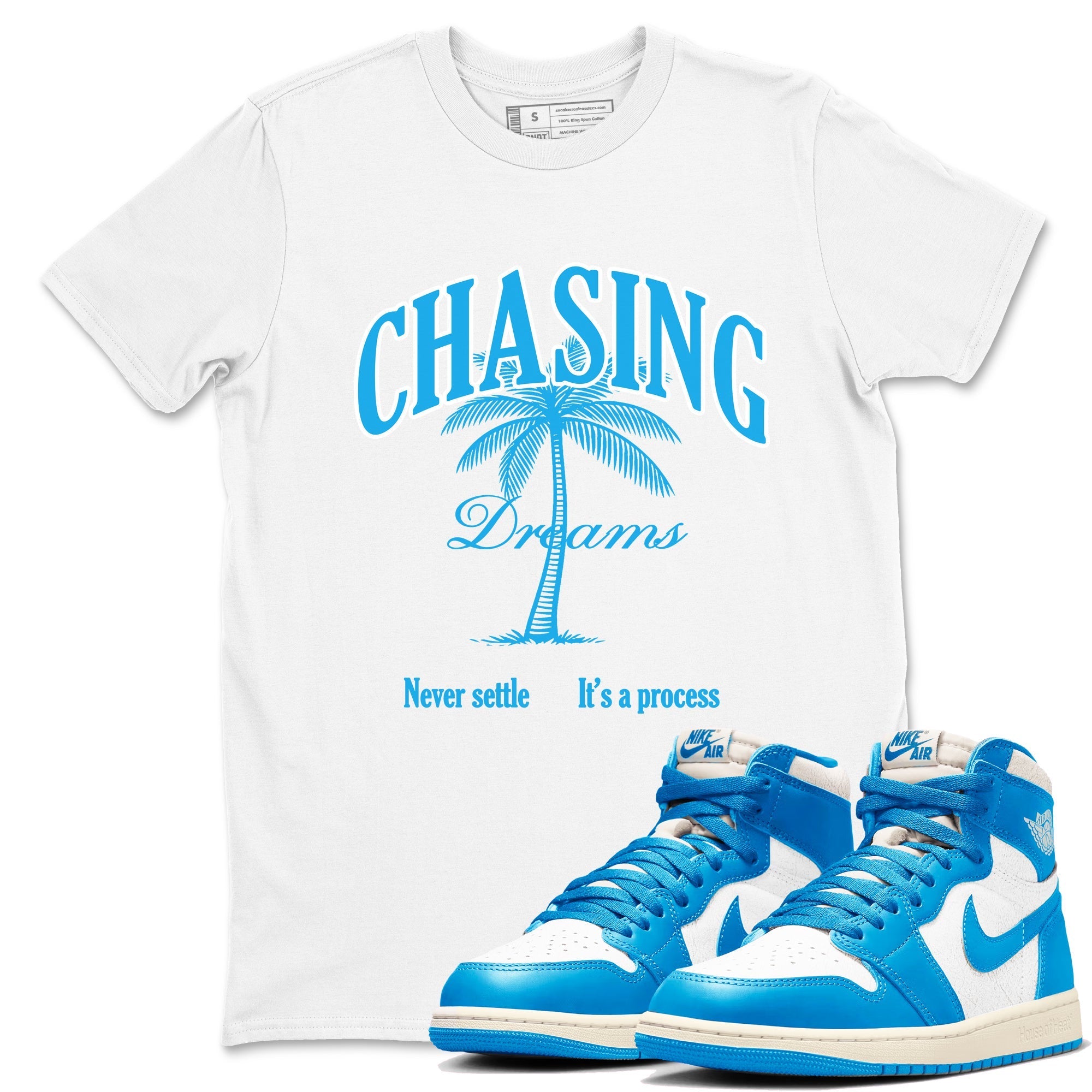 Chasing Dreams snkmatch Tees - Air Jordan 1 UNC Reimagined