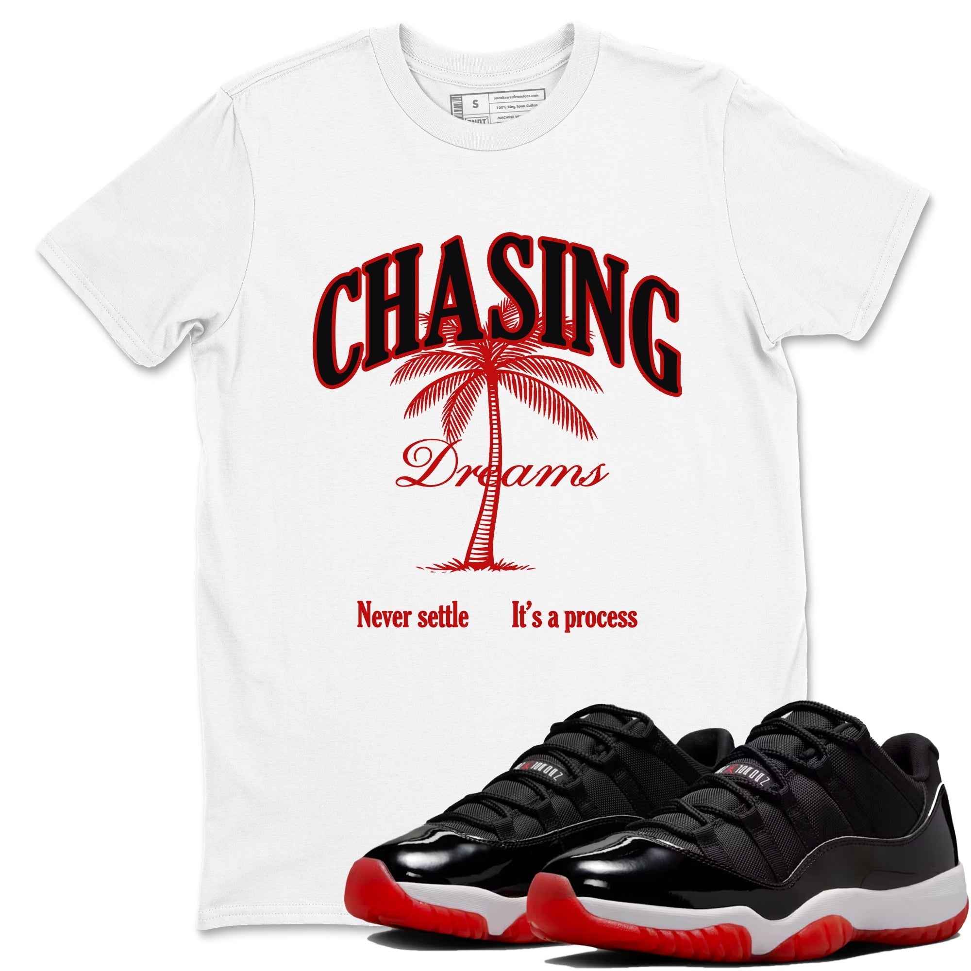Chasing Dreams snkmatch Tees - Air Jordan 11 Bred
