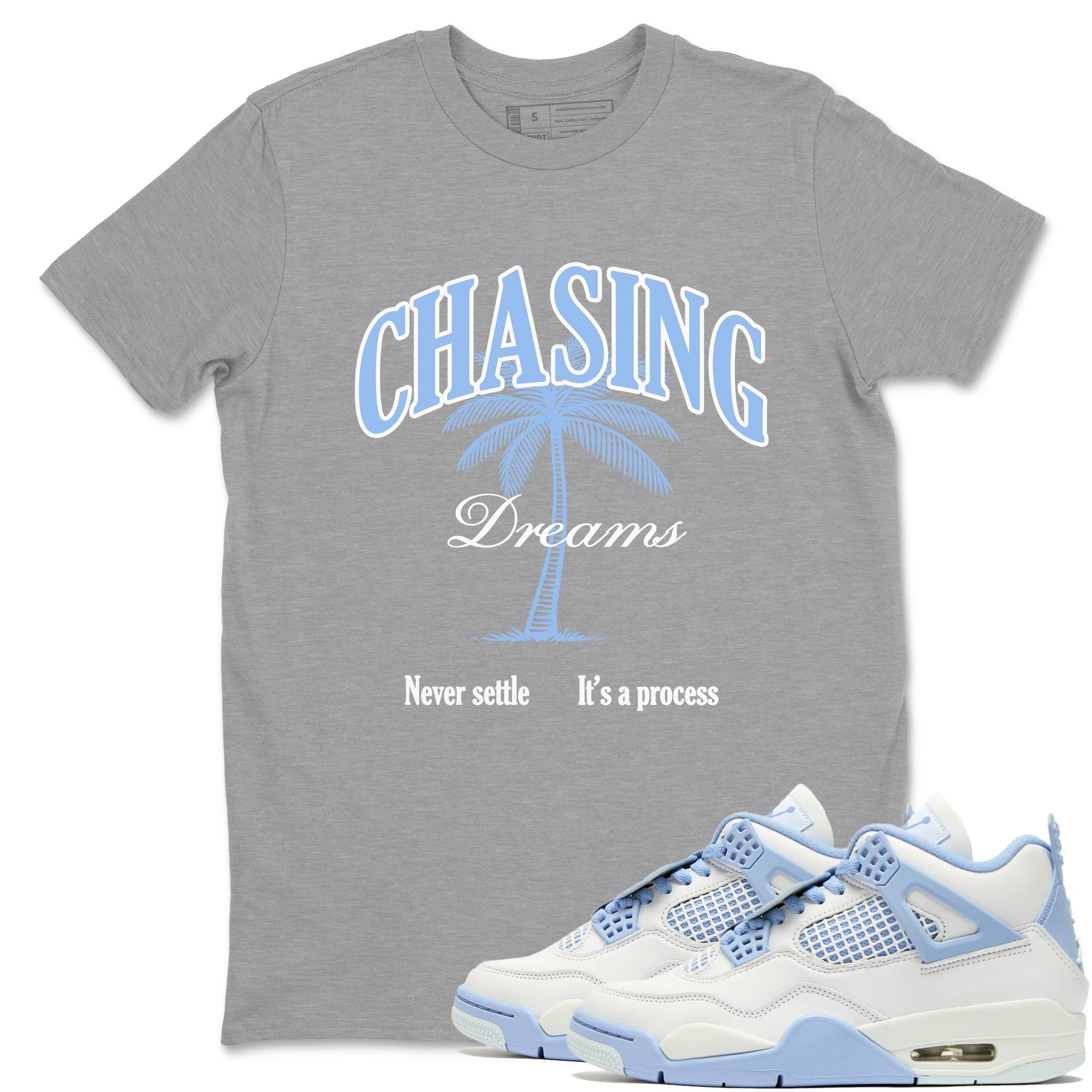 Chasing Dreams snkmatch Tees - Air Jordan 4 Forget Me Not