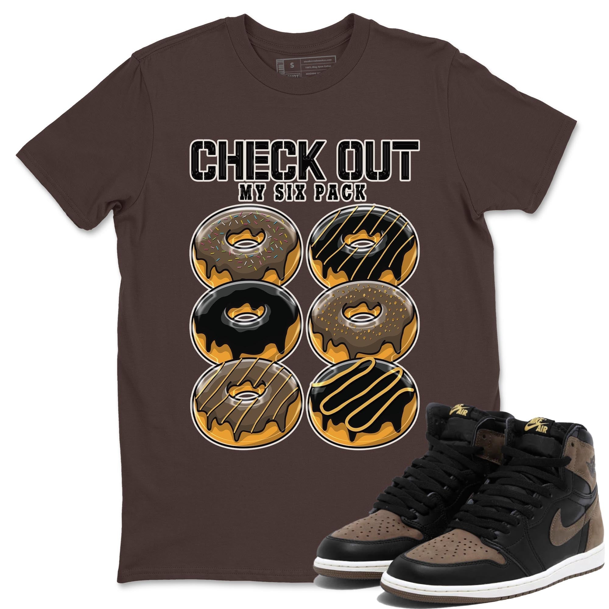 Check Out My Six Pack snkmatch Tee - Air Jordan 1 Palomino