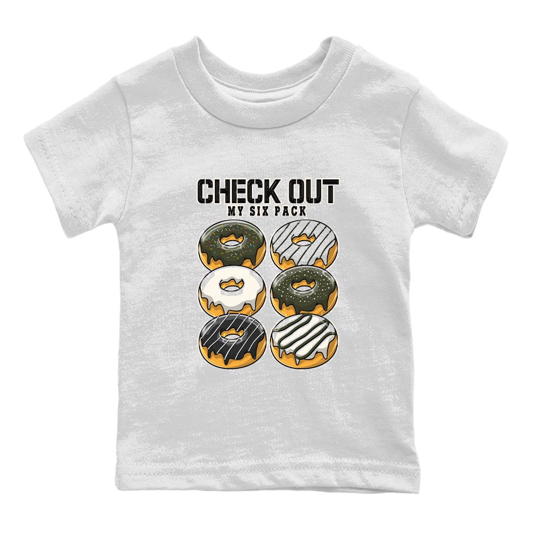 Check Out My Six Pack Kids Tops - Air Jordan 1 Travis Scott Olive