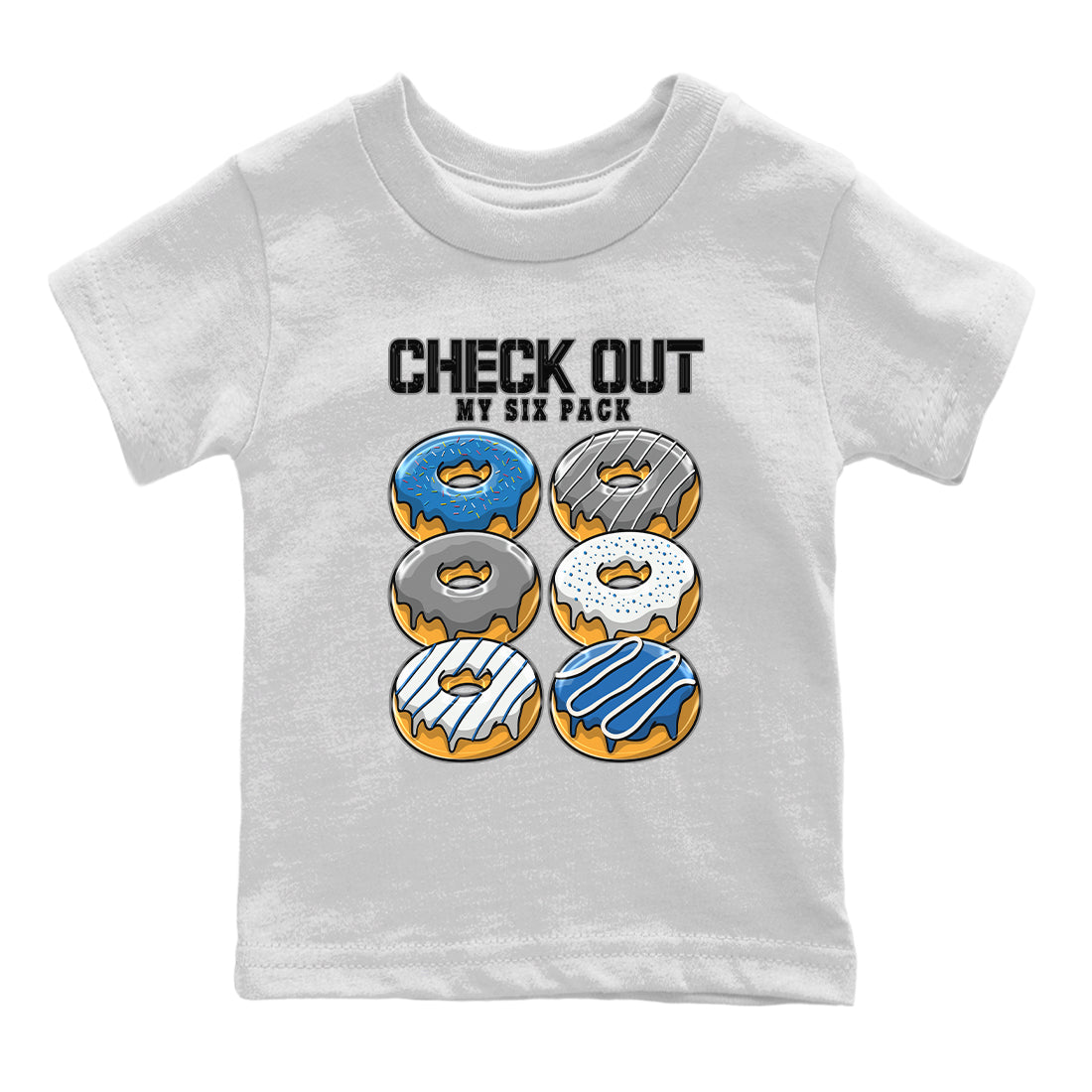 Check Out My Six Pack Kids Tops - Air Jordan 1 True Blue
