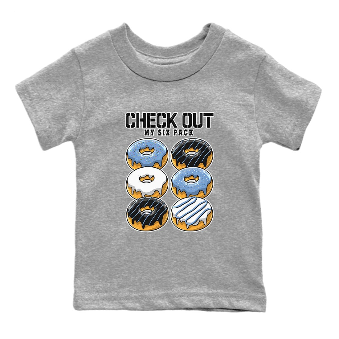 Check Out My Six Pack snkmatch Tee Kids - Air Jordan 1 UNC Toe