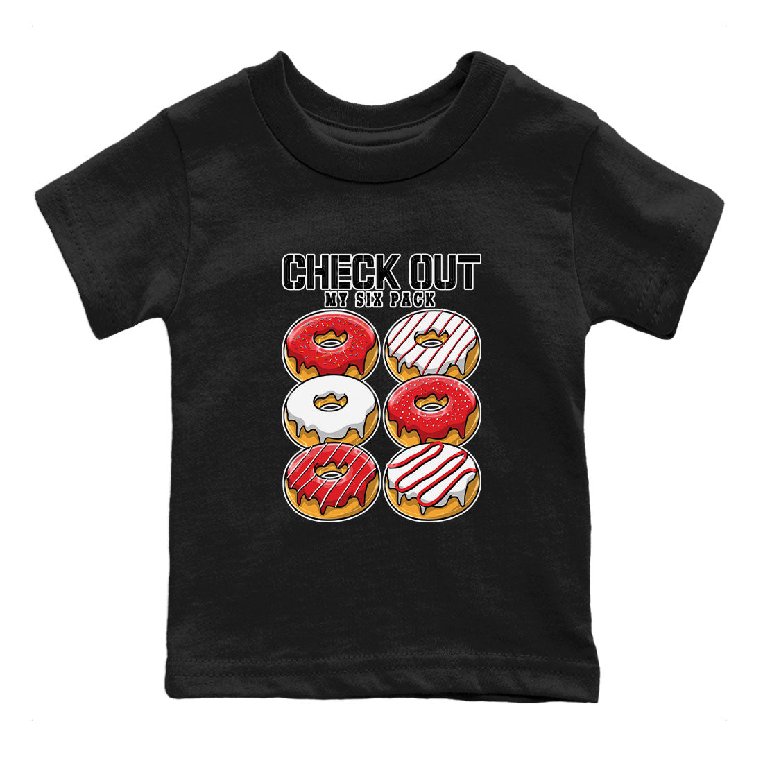 Check Out My Six Pack snkmatch Tee Kids - Air Jordan 1 University Red