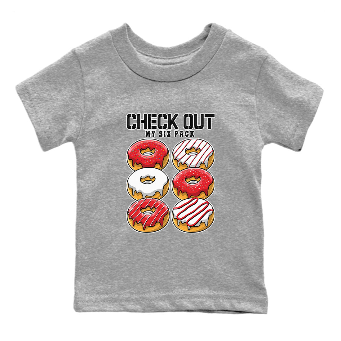 Check Out My Six Pack snkmatch Tee Kids - Air Jordan 1 University Red