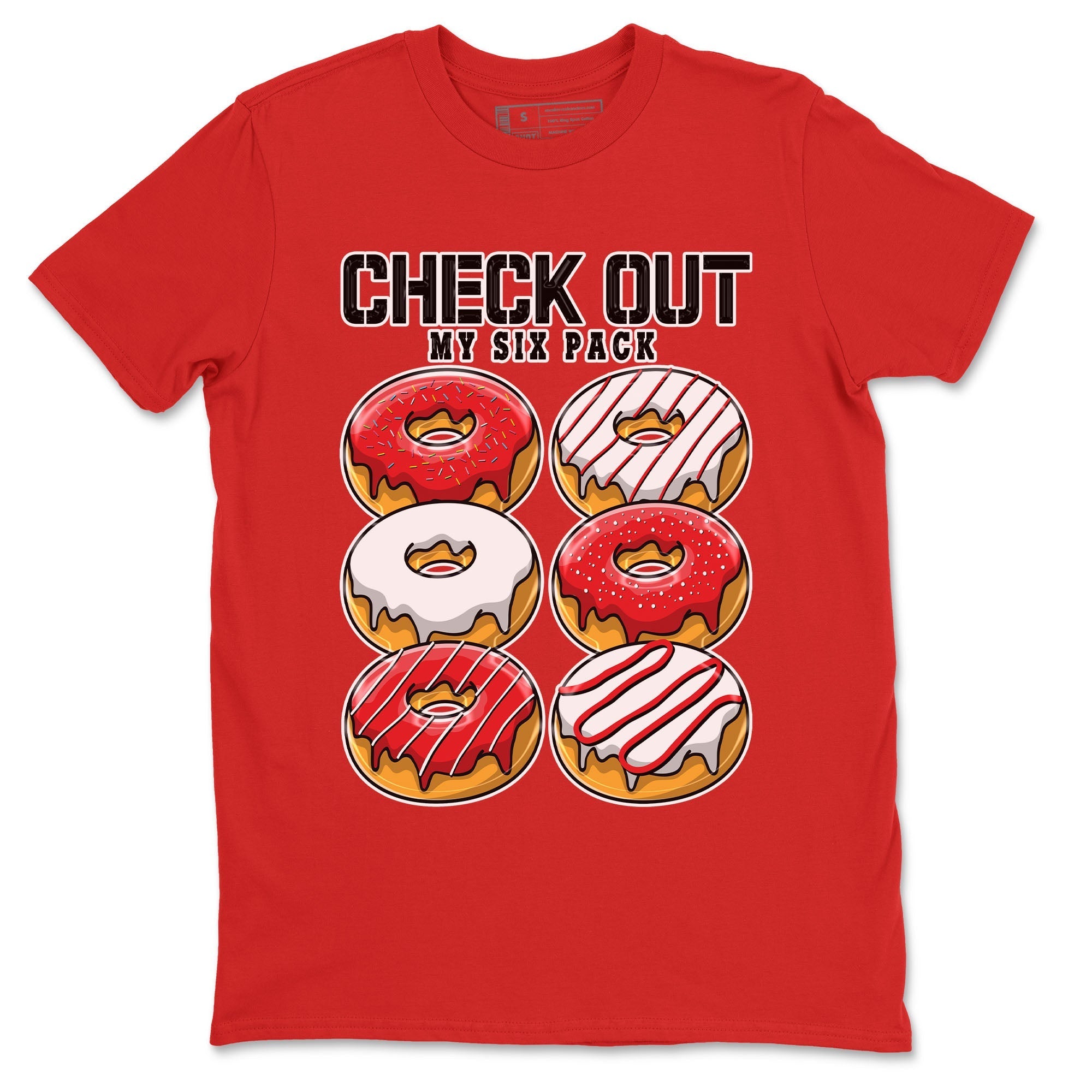 Check Out My Six Pack snkmatch Tee - Air Jordan 1 University Red