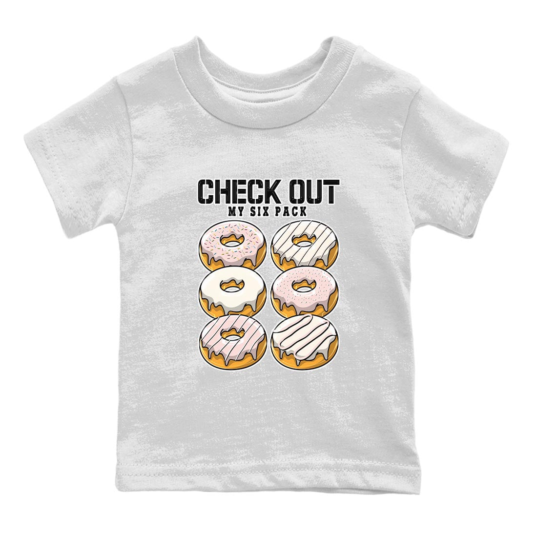 Check Out My Six Pack Kids Tops - Air Jordan 1 Washed Pink