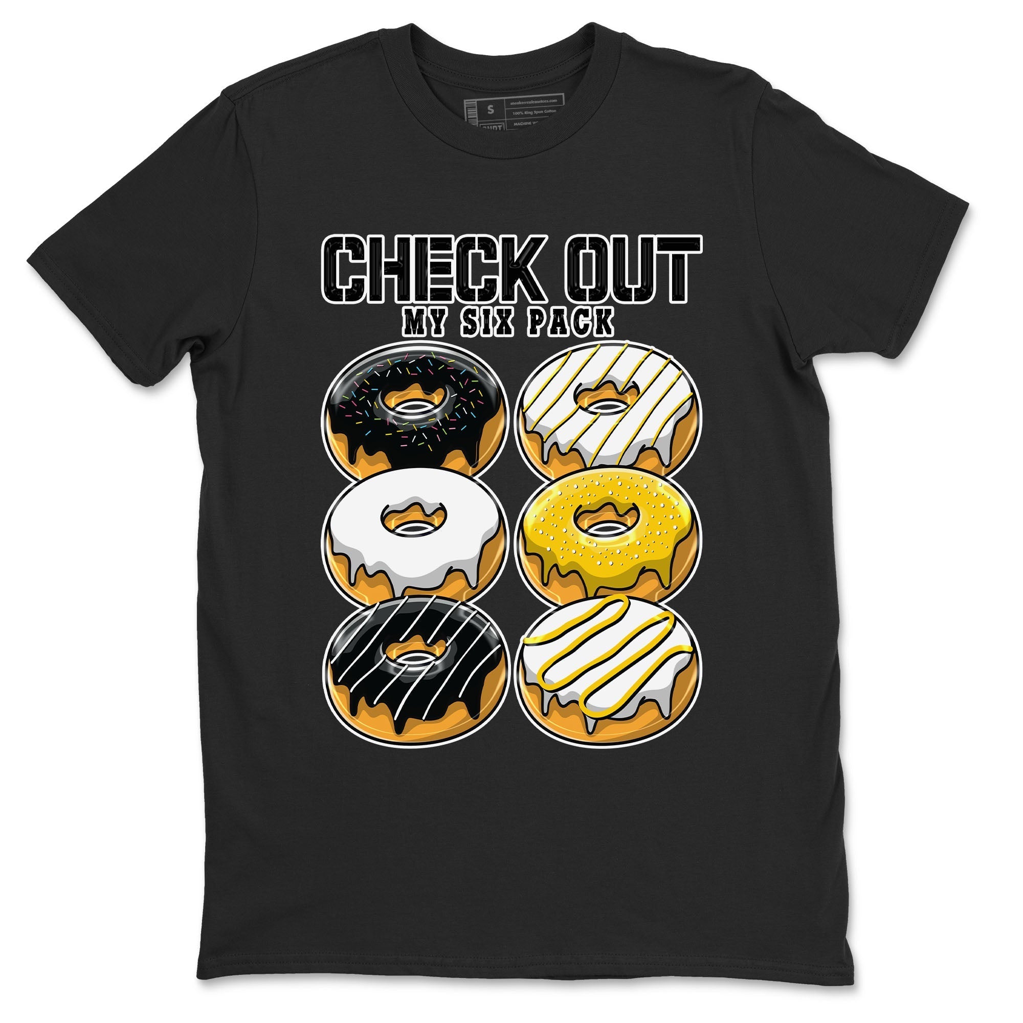 Check Out My Six Pack snkmatch Tees - Air Jordan 1 Yellow Ochre