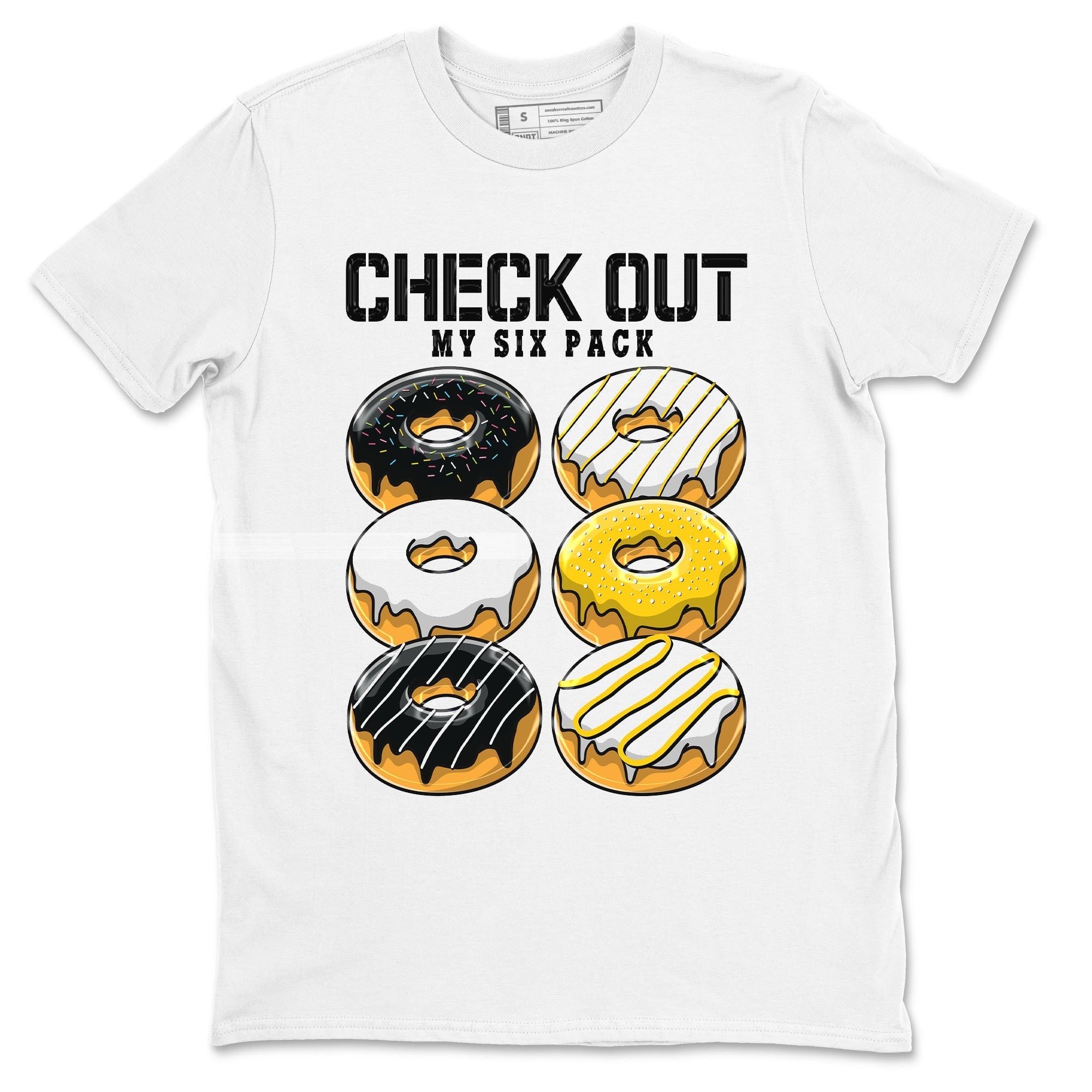 Check Out My Six Pack snkmatch Tees - Air Jordan 1 Yellow Ochre