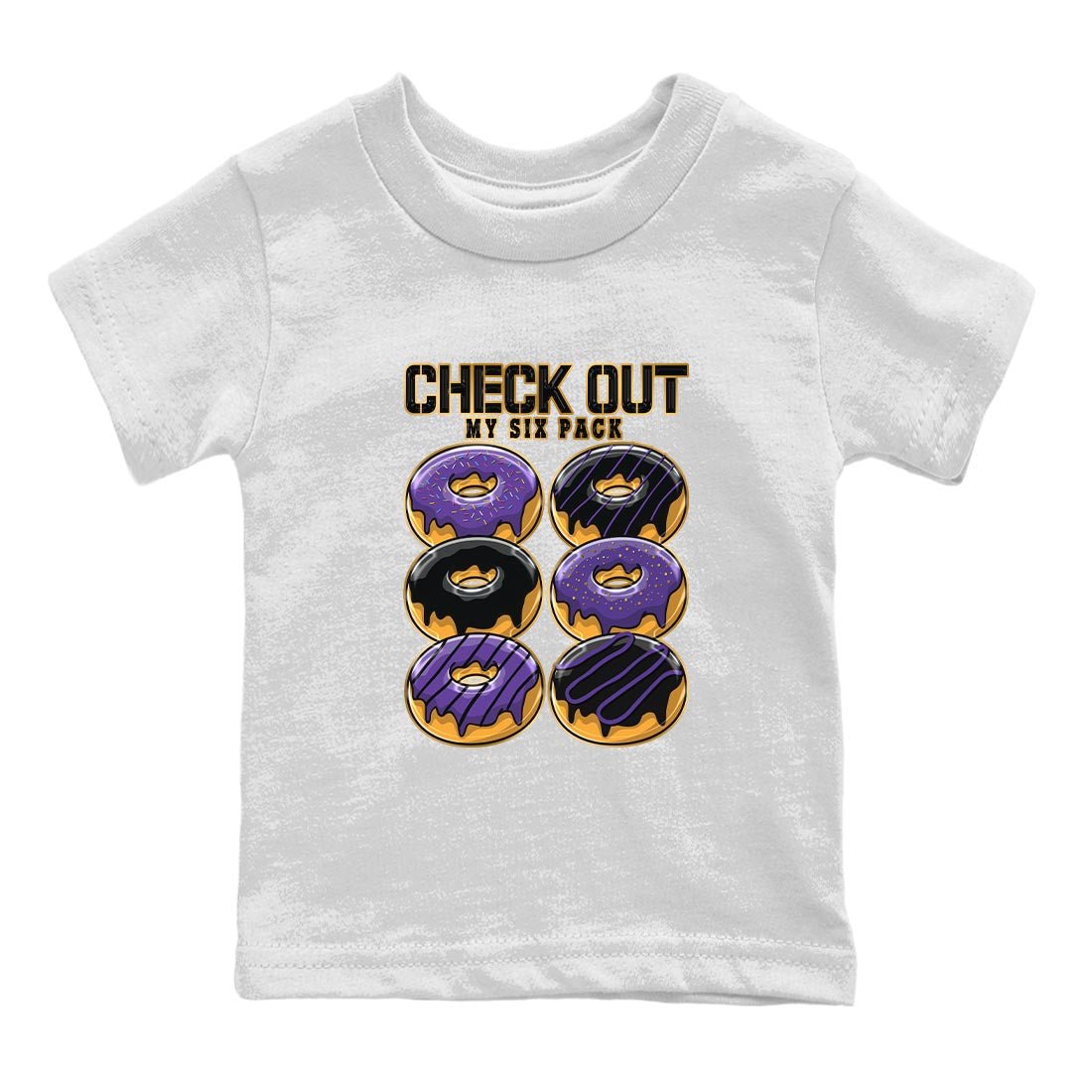 Check Out My Six Pack snkmatch Tee Kids - Air Jordan 12 Field Purple