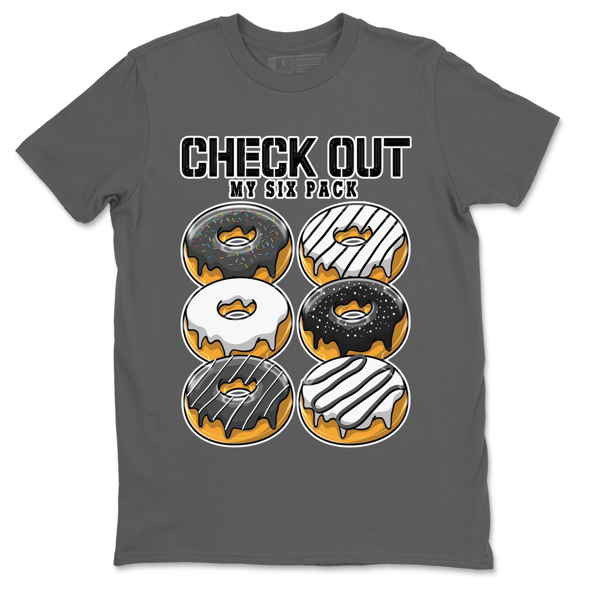 Check Out My Six Pack Unisex Tops - Air Jordan 13 Black Flint