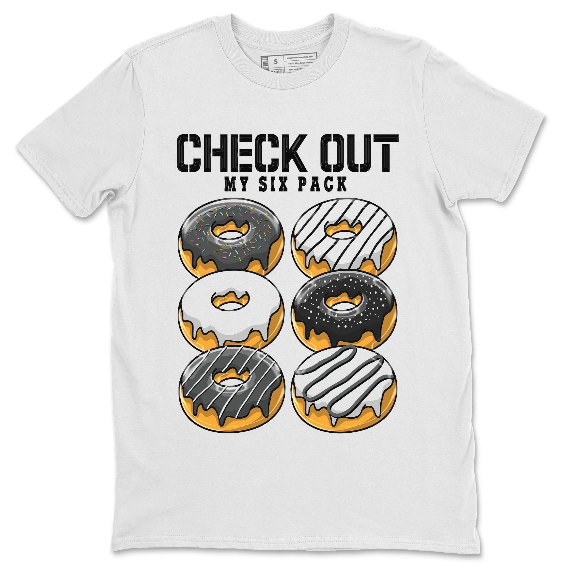 Check Out My Six Pack Unisex Tops - Air Jordan 13 Black Flint